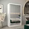 Buy Tokyo III Sliding Door Wardrobe White 120cm, Colour: White, Item Width: 120 from Furnituretta