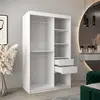Buy Verona 02 Sliding Door Wardrobe White 120cm, Colour: White, Item Width: 120, 7 from Furnituretta