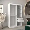 Buy Tokyo III Sliding Door Wardrobe White 120cm, Colour: White, Item Width: 120, 7 from Furnituretta