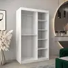 Buy Verona 02 Sliding Door Wardrobe White 120cm, Colour: White, Item Width: 120, 6 from Furnituretta
