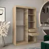 Buy Tokyo III Sliding Door Wardrobe Oak Sonoma 120cm, Colour: Oak Sonoma, Item Width: 120, 7 from Furnituretta