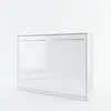 Buy CP-04 Horizontal Wall Bed Concept 140cm with Over Bed Unit White Gloss, Colour: White Gloss, Size: 140 x 200cm, Item Width: 215, 4 from Furnituretta