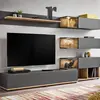Buy Silk Entertainment TV Unit in Anthracite, 9 from Furnituretta
