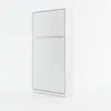 Buy CP-03 Vertical Wall Bed Concept 90cm with Storage Cabinet White Matt, Colour: White Matt, Size: 90 x 200cm, Item Width: 194, 6 from Furnituretta