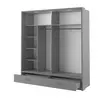 Buy Arti AR-05 Sliding Door Wardrobe Grey Matt 200cm, Colour: Grey Matt, Item Width: 200, 7 from Furnituretta