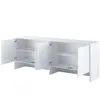 Buy BC-10 Over Bed Unit for Horizontal Wall Bed Concept White Matt 120cm, Colour: White Matt, Item Width: 211, 5 from Furnituretta