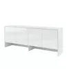 Buy BC-10 Over Bed Unit for Horizontal Wall Bed Concept White Gloss 120cm, Colour: White Gloss, Item Width: 211 from Furnituretta