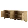 Buy BC-10 Over Bed Unit for Horizontal Wall Bed Concept Oak Artisan 120cm, Colour: Oak Artisan, Item Width: 211, 5 from Furnituretta