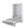 Buy BC-02 Vertical Wall Bed Concept White Gloss 120cm, Colour: White Gloss, Size: 120 x 200cm from Furnituretta