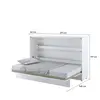 Buy BC-05 Horizontal Wall Bed Concept White Matt 120cm, Colour: White Matt, Size: 120 x 200cm, 6 from Furnituretta