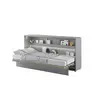 Buy BC-06 Horizontal Wall Bed Concept Grey Matt 90cm, Colour: Grey Matt, Size: 90 x 200cm from Furnituretta