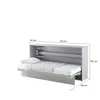 Buy BC-06 Horizontal Wall Bed Concept Grey Matt 90cm, Colour: Grey Matt, Size: 90 x 200cm, 7 from Furnituretta