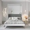 Buy CP-12 Optional Headboard For CP-01 Vertical Wall Bed Concept 140cm, Colour: Boucle Beige, Murphy Bed Colour: White, 7 from Furnituretta