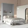 Buy CP-12 Optional Headboard For CP-01 Vertical Wall Bed Concept 140cm, Colour: Boucle Beige, Murphy Bed Colour: Grey Matt, 6 from Furnituretta