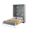Buy CP-01 Vertical Wall Bed Concept 140cm with Storage Cabinets Grey Matt, Colour: Grey Matt, Size: 140 x 200cm, Item Width: 245, 6 from Furnituretta