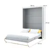 Buy CP-01 Vertical Wall Bed Concept 140cm with Storage Cabinets Grey Matt, Colour: Grey Matt, Size: 140 x 200cm, Item Width: 245, 7 from Furnituretta