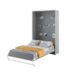 Buy CP-02 Vertical Wall Bed Concept 120cm with Storage Cabinet Grey Matt, Colour: Grey Matt, Size: 120 x 200cm, Item Width: 223, 8 from Furnituretta