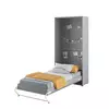 Buy CP-03 Vertical Wall Bed Concept Grey Matt 90cm, Colour: Grey Matt, Size: 90 x 200cm from Furnituretta