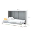 Buy CP-05 Horizontal Wall Bed Concept Grey Matt 120cm, Colour: Grey Matt, Size: 120 x 200cm, 5 from Furnituretta