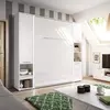 Buy CP-02 Vertical Wall Bed Concept 120cm with Storage Cabinet White Matt, Colour: White Matt, Size: 120 x 200cm, Item Width: 223, 4 from Furnituretta