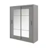 Buy Idea ID-02 Sliding Door Wardrobe Grey Matt 180cm, Colour: Grey Matt, Item Width: 180, 7 from Furnituretta