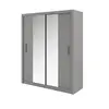 Buy Idea ID-03 Sliding Door Wardrobe Grey Matt 180cm, Colour: Grey Matt, Item Width: 180, 4 from Furnituretta