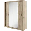 Buy Idea ID-03 Sliding Door Wardrobe Oak San Remo 180cm, Colour: Oak San Remo, Item Width: 180, 4 from Furnituretta