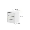 Buy Idea ID-13 Universal Storage Cabinet for Wardrobe White Matt, Colour: White Matt, Item Width: 50, 5 from Furnituretta