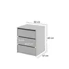 Buy Idea ID-13 Universal Storage Cabinet for Wardrobe Grey Matt, Colour: Grey Matt, Item Width: 50, 5 from Furnituretta