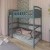 Buy Mia Wooden Loft Bed Grey, Colour: Grey, Mattresses: Foam Mattress from Furnituretta