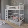 Buy Mia Wooden Loft Bed White, Colour: White, Mattresses: Foam/Bonnell Mattress from Furnituretta
