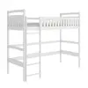 Buy Mia Wooden Loft Bed White, Colour: White, Mattresses: Without Mattress, 7 from Furnituretta