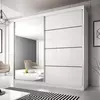 Buy Multi 35 Sliding Mirror Door Wardrobe White Matt 233cm, Colour: White Matt, Item Width: 233 from Furnituretta