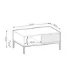 Buy Nova Coffee Table Grey Matt 104cm, Colour: Grey Matt, Item Width: 104, 5 from Furnituretta