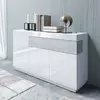 Buy Silke 43 Sideboard Cabinet White Gloss / Concrete Grey, Colour: White Gloss / Concrete Grey, Item Width: 150 from Furnituretta