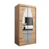 Buy Elypse Sliding Door Wardrobe Oak Artisan 100cm, Colour: Oak Artisan, Item Width: 100, 6 from Furnituretta