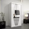 Buy Elypse Sliding Door Wardrobe White 100cm, Colour: White, Item Width: 100 from Furnituretta