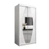 Buy Elypse Sliding Door Wardrobe White 100cm, Colour: White, Item Width: 100, 6 from Furnituretta