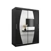 Buy Elypse Sliding Door Wardrobe Black 150cm, Colour: Black, Item Width: 150, 5 from Furnituretta