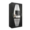 Buy Elypse Sliding Door Wardrobe Black 100cm, Colour: Black, Item Width: 100, 6 from Furnituretta