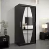 Buy Elypse Sliding Door Wardrobe Black 100cm, Colour: Black, Item Width: 100 from Furnituretta