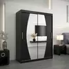 Buy Elypse Sliding Door Wardrobe Black 150cm, Colour: Black, Item Width: 150 from Furnituretta