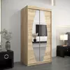 Buy Elypse Sliding Door Wardrobe Oak Sonoma 100cm, Colour: Oak Sonoma, Item Width: 100 from Furnituretta