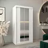 Buy Tokyo I Sliding Door Wardrobe White 100cm, Colour: White, Item Width: 100 from Furnituretta