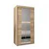 Buy Tokyo I Sliding Door Wardrobe Oak Sonoma 100cm, Colour: Oak Sonoma, Item Width: 100, 5 from Furnituretta