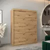 Buy Tokyo Sliding Door Wardrobe Oak Artisan 150cm, Colour: Oak Artisan, Item Width: 150 from Furnituretta