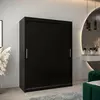 Buy Tokyo Sliding Door Wardrobe Black 150cm, Colour: Black, Item Width: 150 from Furnituretta