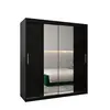 Buy Tokyo I Sliding Door Wardrobe Black 180cm, Colour: Black, Item Width: 180, 5 from Furnituretta