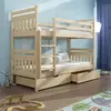 Buy Wooden Bunk Bed Adas with Storage Pine, Colour: Pine, Mattresses: Foam/Bonnell from Furnituretta