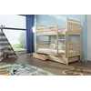 Buy Wooden Bunk Bed Adas with Storage Pine, Colour: Pine, Mattresses: Foam/Bonnell, 6 from Furnituretta